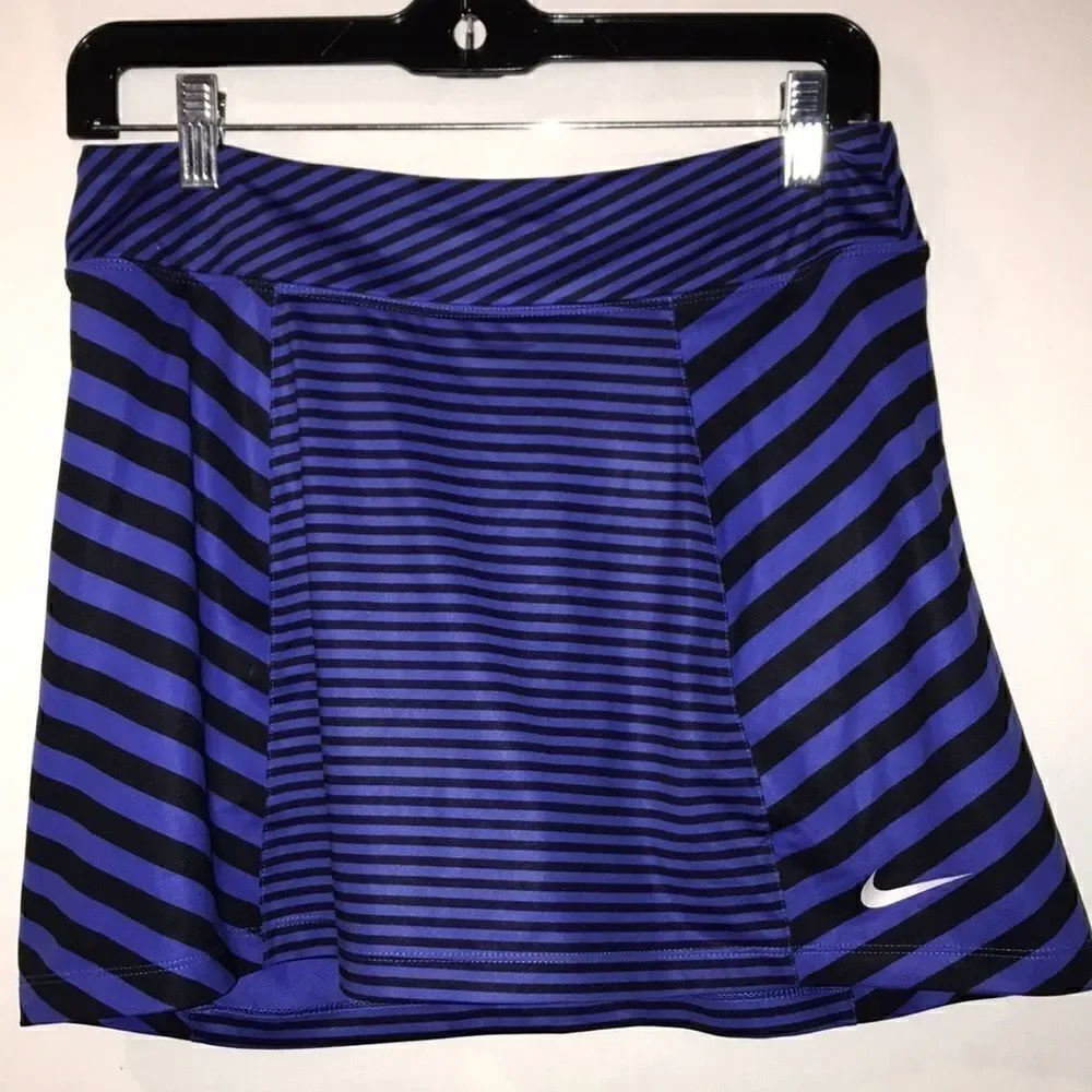 Riccardo Tisci x Nike Women's Black Blue Stripe Dri-Fit Golf Skort‎ Size Small